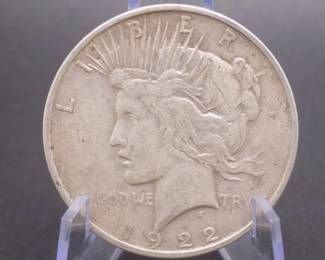 Lot 74. 1922 D Peace Silver Dollar