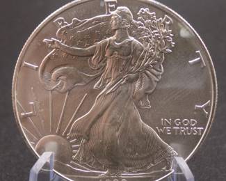 Lot 58. 1998 American Silver Eagle with one ounce of .999 Silver
