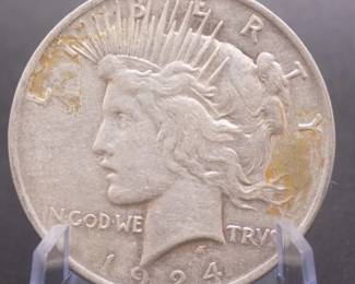 Lot 79. 1924 P Peace Silver Dollar