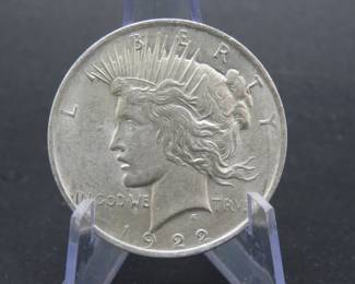 Lot 330. 1922 P Peace Silver Dollar