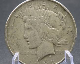 Lot 224. 1922 P Peace Silver Dollar