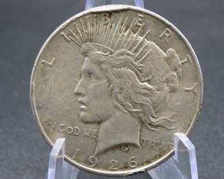 Lot 229. 1926 D Peace Silver Dollar