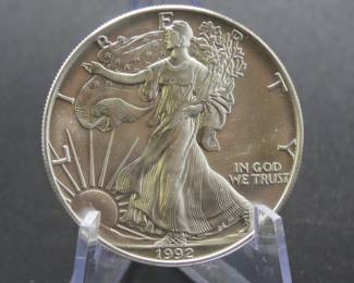 Lot 344. 1998 American Silver Eagle with one ounce of .999 Silver