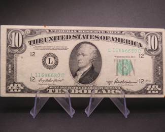 Lot 238. $10 Series 1950 B Federal reserve Note,