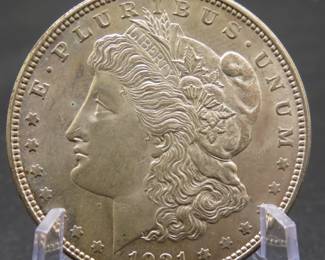 Lot 246. 1921 P Morgan Silver Dollar