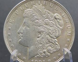 Lot 315. 1921 P Morgan Silver Dollar