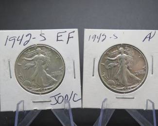 Lot 307. Two Walking Liberty dates as pictured
