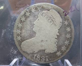 Lot 179. 1833 Capped Bust 50-Cent piece