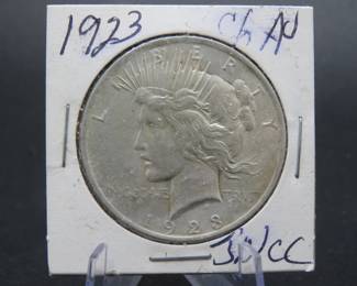 Lot 280. 1923 P Peace Silver Dollar