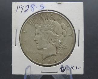 Lot 338. 1928 S Peace Silver Dollar