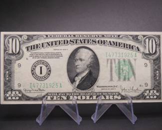 Lot 237. $10 Series 1934 D Federal Reserve Note,