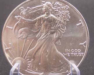 Lot 59. 1998 American Silver Eagle with one ounce of .999 Silver