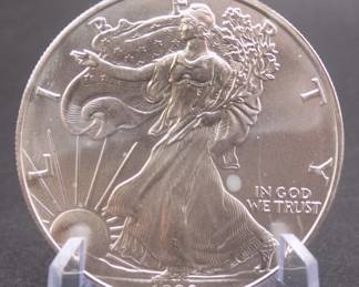 Lot 55. 1998 American Silver Eagle with one ounce of .999 Silver