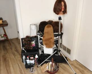 Cosmetology Hair Supplies and  Training Supplies, Practice Heads