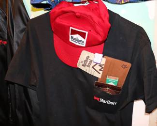 Vinatge Marlboro Gear, Belt Buckle, Hat, Shirt, Wallet