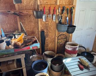 Tools in shed we also have tools in basement