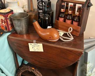 Oil can 
Beer bottles 
Hack Danial’s whiskey bag