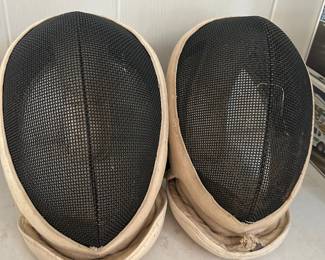 Fencing protective head gear