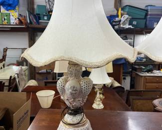 Capodimonte  pair of Lamps 