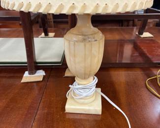 pair of alabaster lamps 
