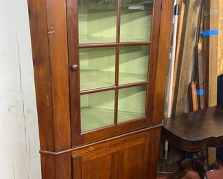 Antique Corner Cupboard 