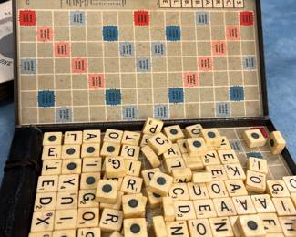 Travel Scrabble Vintage Game 