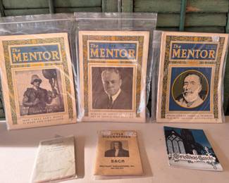 1922, 1923 and 1925 Mentor Magazines