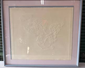 Large Embossed Print