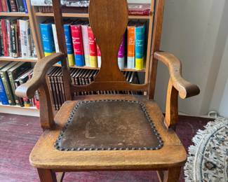 Chair with Leather Center