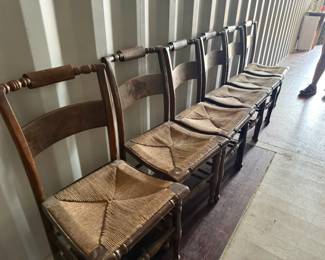 Wooden Woven Seat Chairs