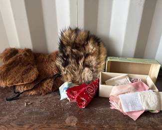 Vintage Furs and Handkerchiefs