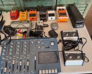 Vintage Microphone & Sound Equalizers Box