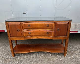 Sofa Table/Buffet with Marble Top - Thomasville