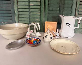 Misc. Ceramic Bowl & Figurines
