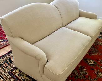 A pair of quality upholstered sofas. Sold individually.