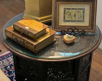 There are 2 of these collapsible Moroccan tables.