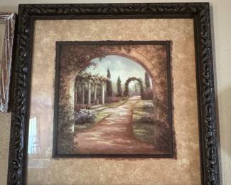 Vivian Bowles Framed Garden Archway Print