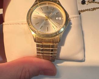 Sergio Valente Omni Quartz GoldTone Watch