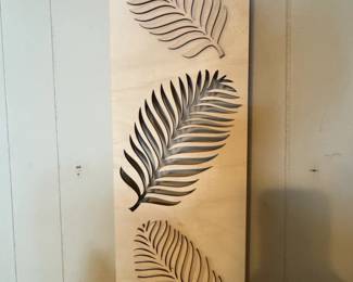Palm Leaf Wood Wall Art