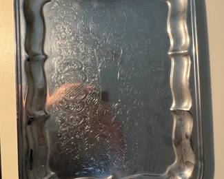 Vintage Irvinware Silver Plated Serving Tray with Handles