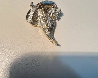 Vintage Leaf and Pearl Brooch by Sarah Coventry second image