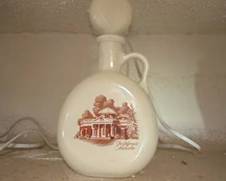 Old Fitzgerald Monticello Decanter Lamp