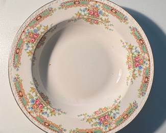 Craftsman China Floral Rimmed Soup Bowl