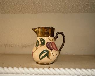 Vintage WADE Harvest Ware Pitcher with Fruit Design