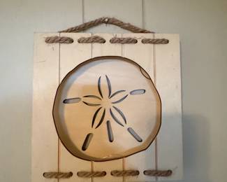 Wooden Sand Dollar Wall Decor