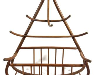 Lot 469 Vintage Bentwood Wall Rack
