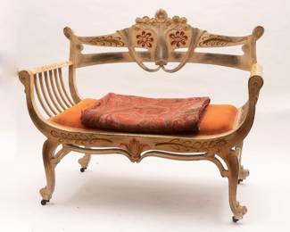 Lot 211 Italian Painted Settee