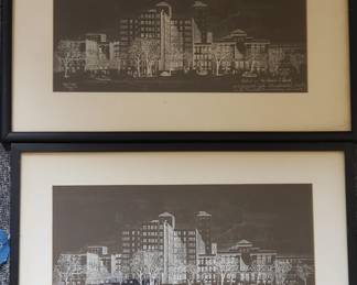 Lot 456 Gustav Goetsch, Reproductions Barnes Hospital from 1936, lithographs