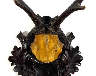 Lot 306 Black Forest Antler Sconce