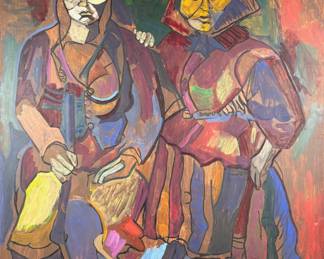 Lot 450 Sydell Pollack, acrylic on wood